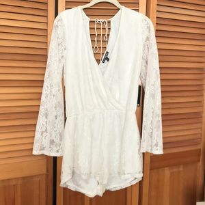 White Lace Romper